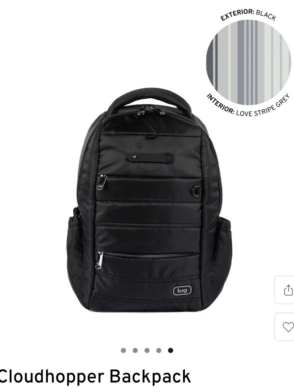 lug Cloudhopper Backpack in Black